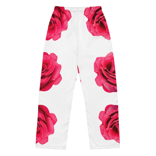 Women’s pajama pants - Pink Roses - Stylin Spirit