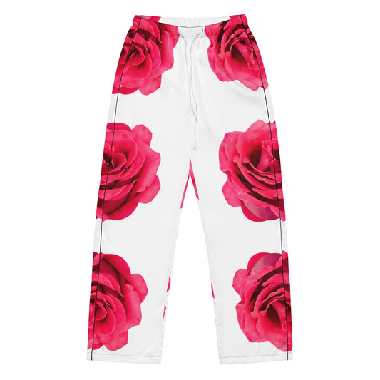 Women’s pajama pants - Pink Roses - Stylin Spirit