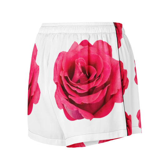 Women’s pajama shorts - Pink Rose - Stylin Spirit
