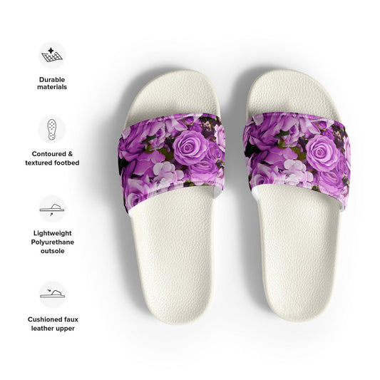 Women's slides - Lavender Flowers - Stylin Spirit