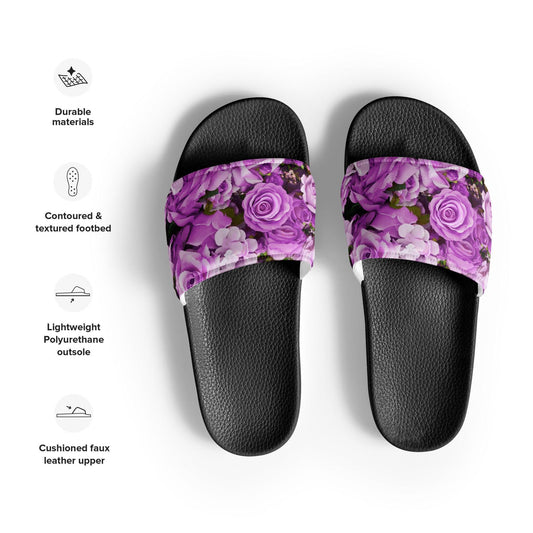 Women's slides - Lavender Flowers - Stylin Spirit