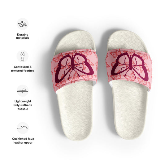 Women's slides - Pink Butterfly - Stylin Spirit