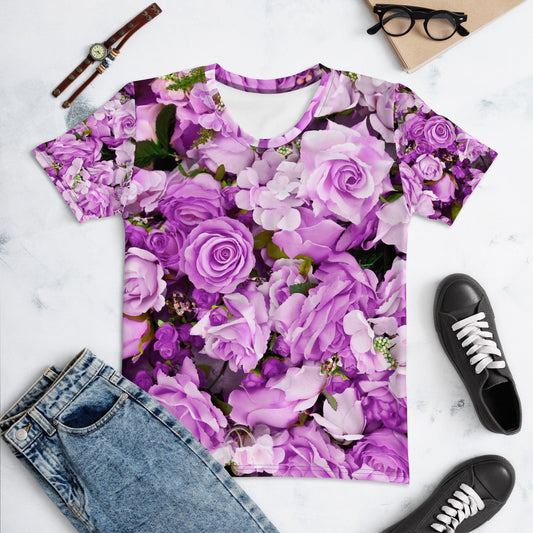 Women's T-shirt - Lavender Flowers - Stylin Spirit