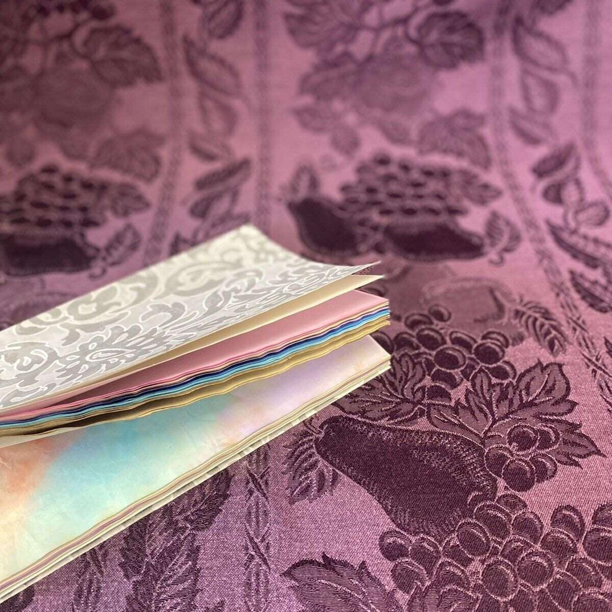 Handmade Naturally Dyed And Watercolor Pages Softcover Unlined Journal 6x8 Gray & White - Stylin Spirit