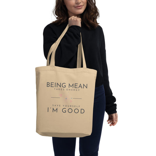 Eco Tote Bag - Being Mean Skull - Stylin Spirit