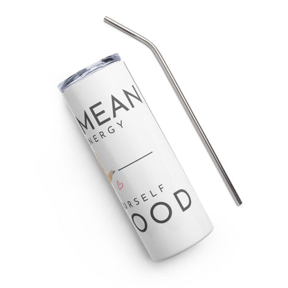 Stainless steel tumbler - Being Mean Hand - Stylin Spirit