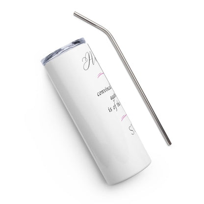 Stainless steel tumbler - Her Opinion - Stylin Spirit