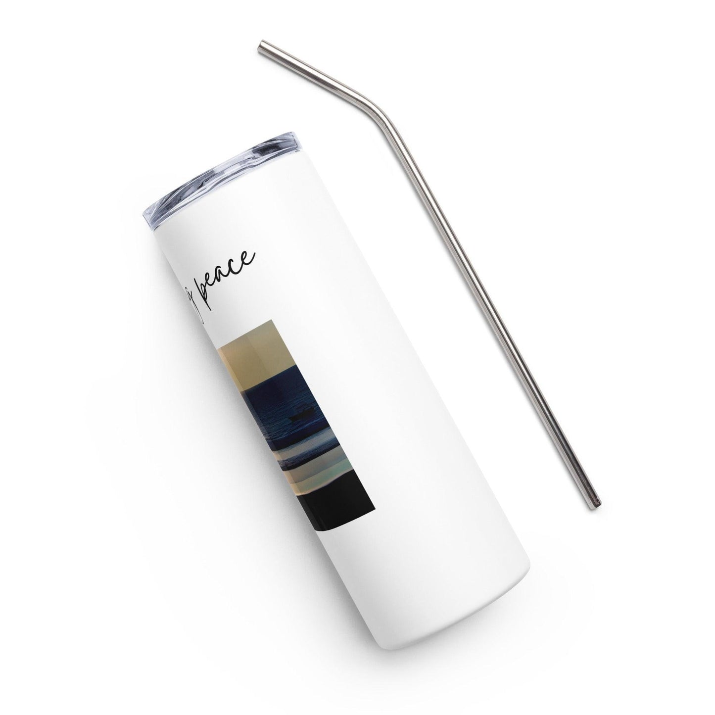 Stainless steel tumbler - Finding Peace - Stylin Spirit