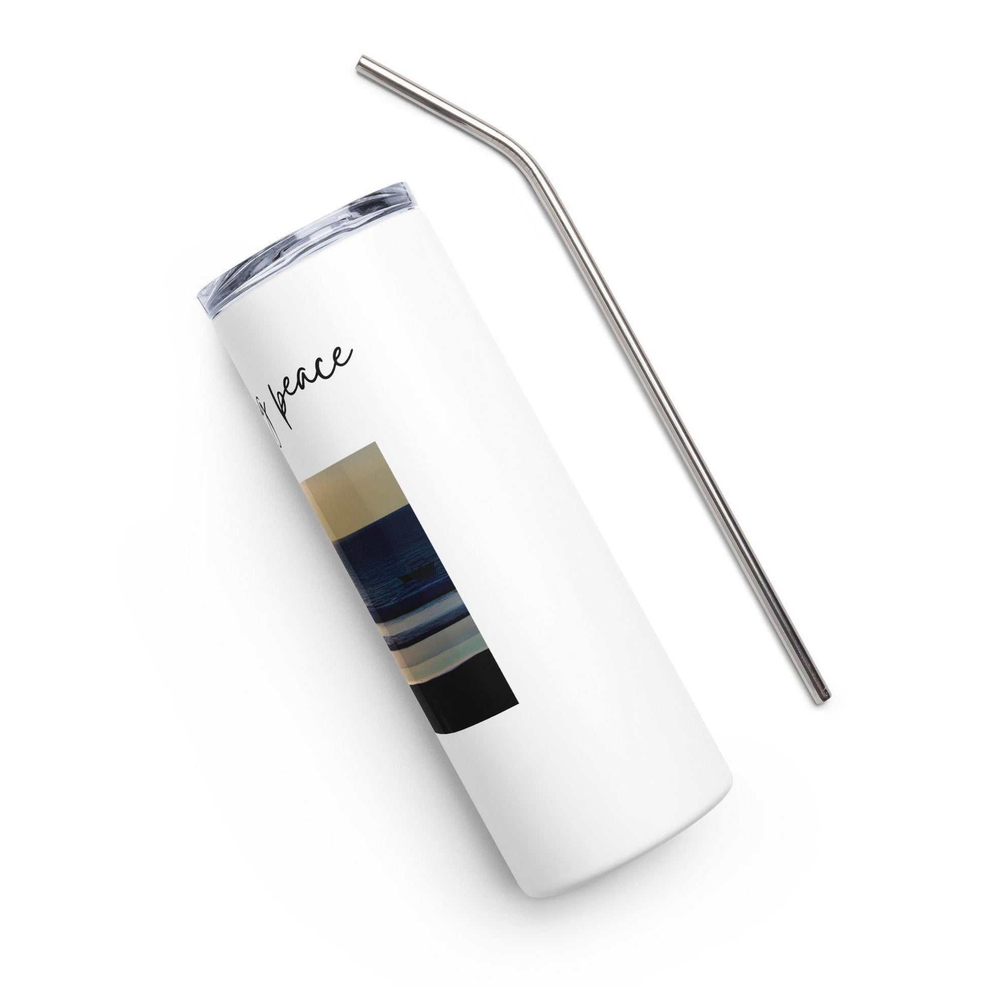 Stainless steel tumbler - Finding Peace - Stylin Spirit