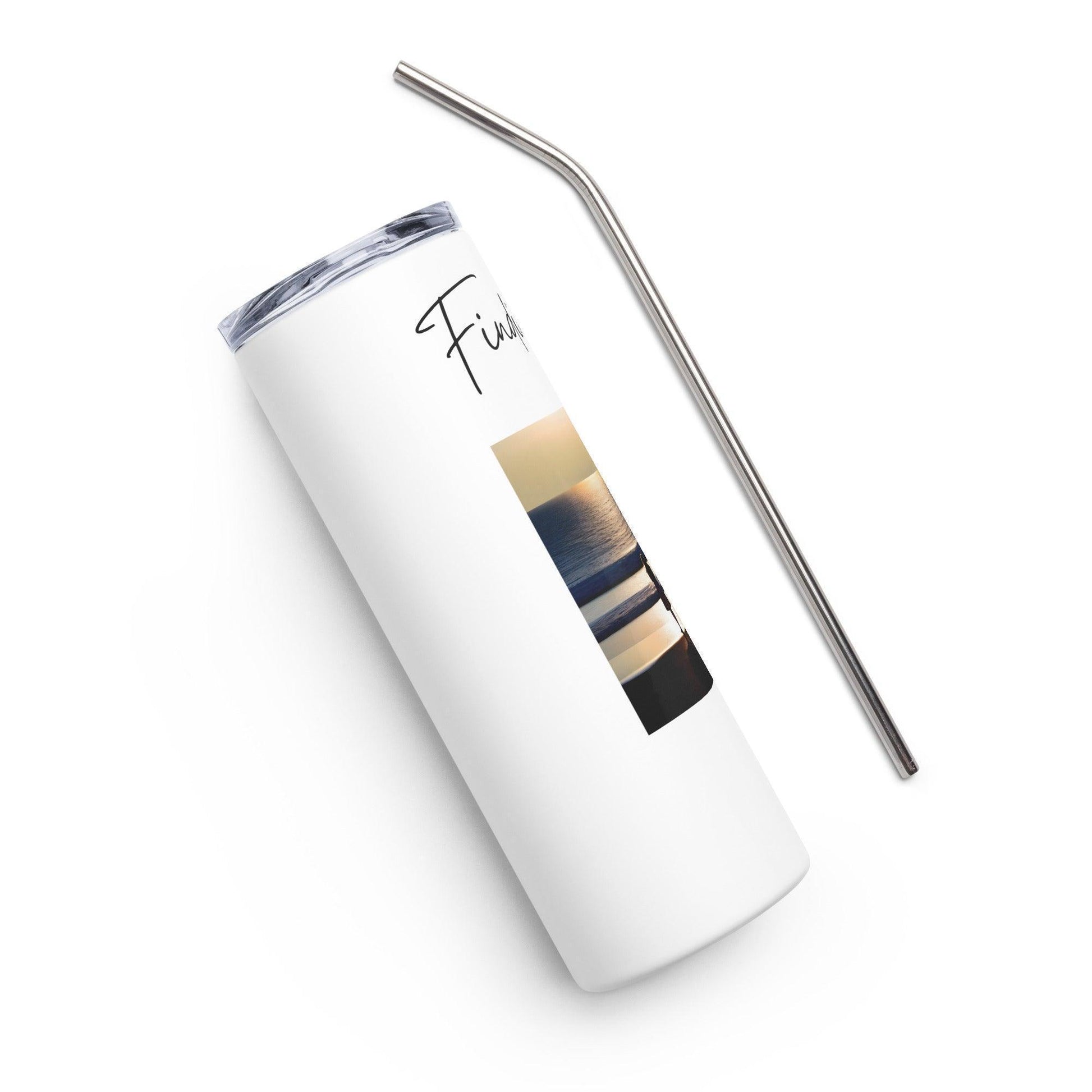 Stainless steel tumbler - Finding Peace - Stylin Spirit