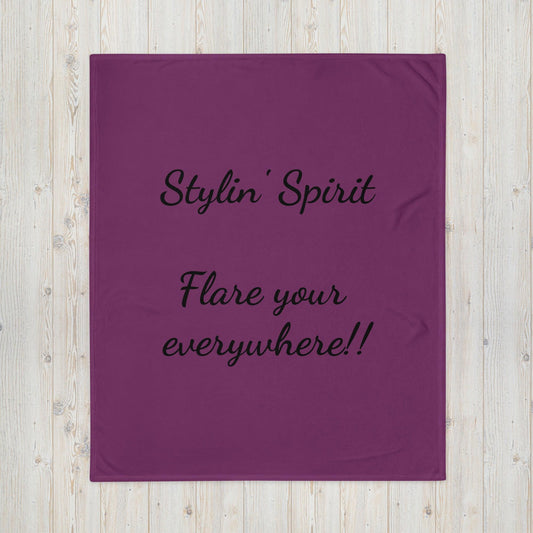 Throw Blanket - Stylin' Spirit Logo - Stylin Spirit