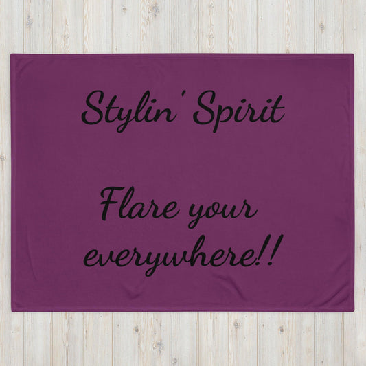 Throw Blanket - Stylin' Spirit Logo - Stylin Spirit