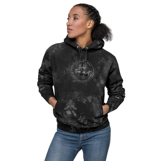 Unisex Champion tie-dye hoodie - Female Empowerment - Stylin Spirit