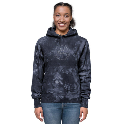 Unisex Champion tie-dye hoodie - Female Empowerment - Stylin Spirit
