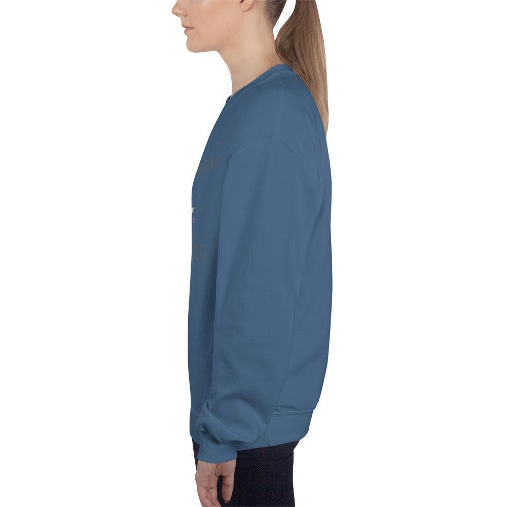 Unisex Sweatshirt - Being Mean Hand - Being Mean Takes Energy Save Yourself I'm Good - Stylin Spirit
