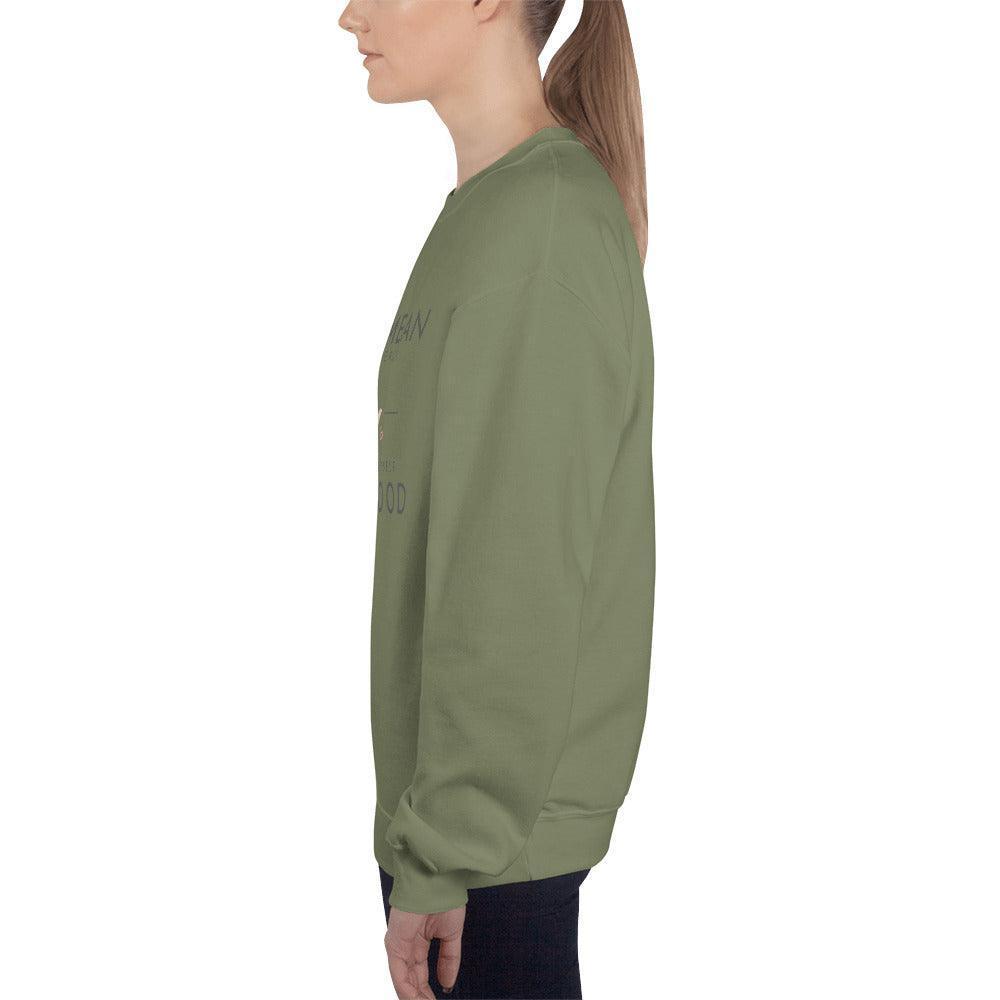 Unisex Sweatshirt - Being Mean Hand - Being Mean Takes Energy Save Yourself I'm Good - Stylin Spirit