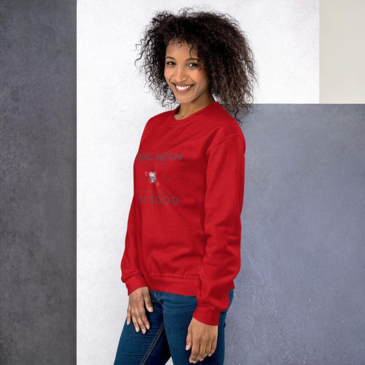 Unisex Sweatshirt - Being Mean Skull - Being Mean Takes Energy Save Yourself I'm Good - Stylin Spirit