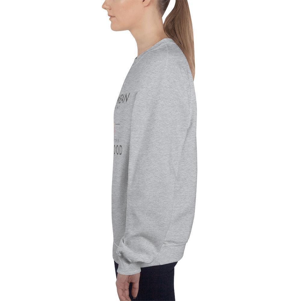 Unisex Sweatshirt - Being Mean Hand - Being Mean Takes Energy Save Yourself I'm Good - Stylin Spirit