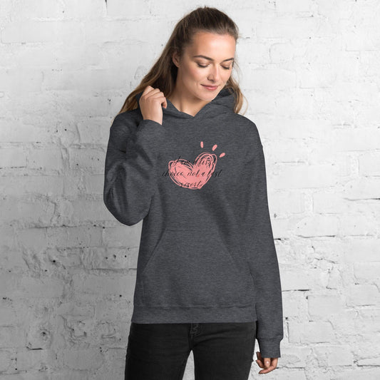Unisex Hoodie - If Choice Pink Heart - Stylin Spirit
