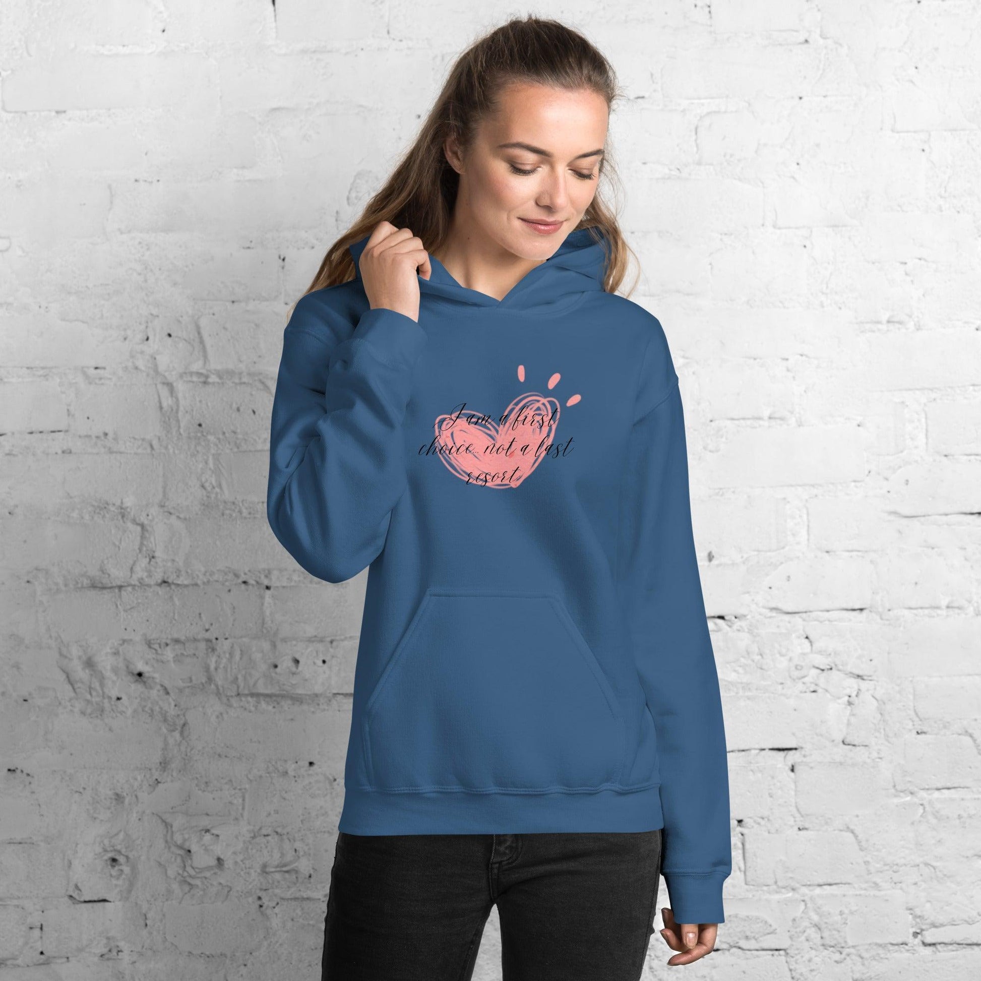 Unisex Hoodie - If Choice Pink Heart - Stylin Spirit