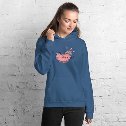 Unisex Hoodie - If Choice Pink Heart - Stylin Spirit
