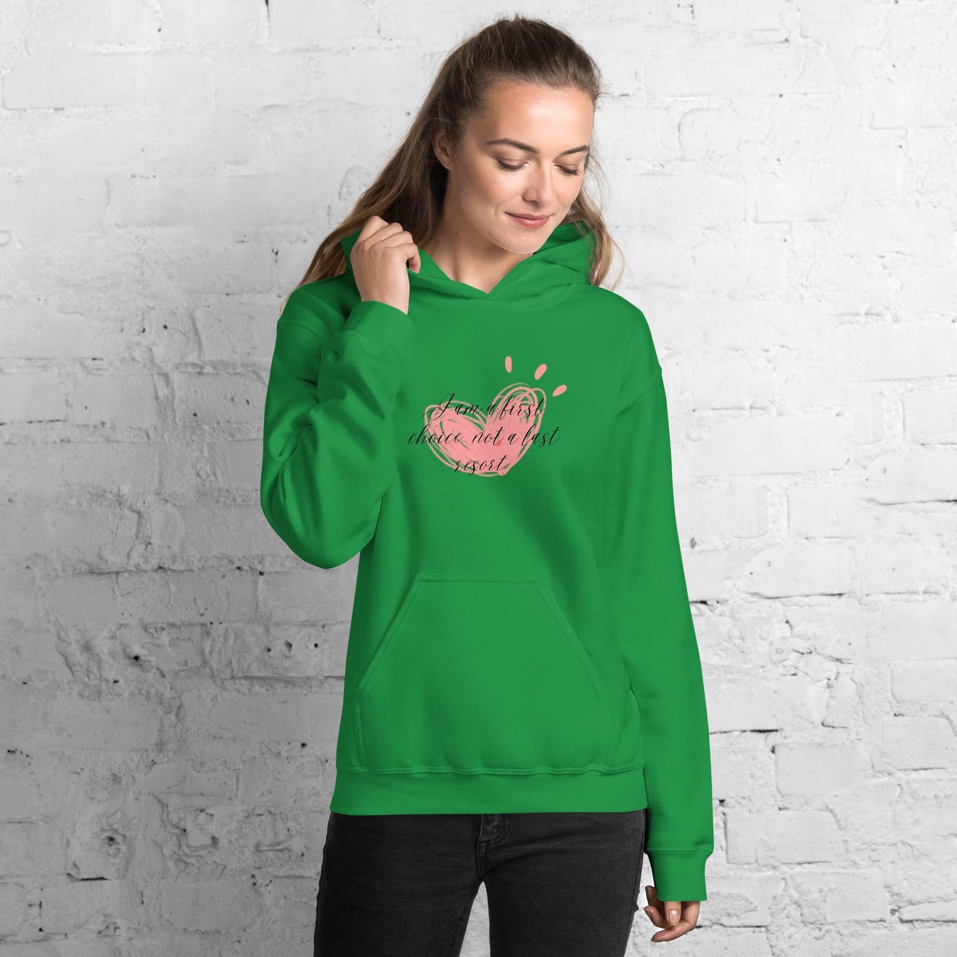 Unisex Hoodie - If Choice Pink Heart - Stylin Spirit