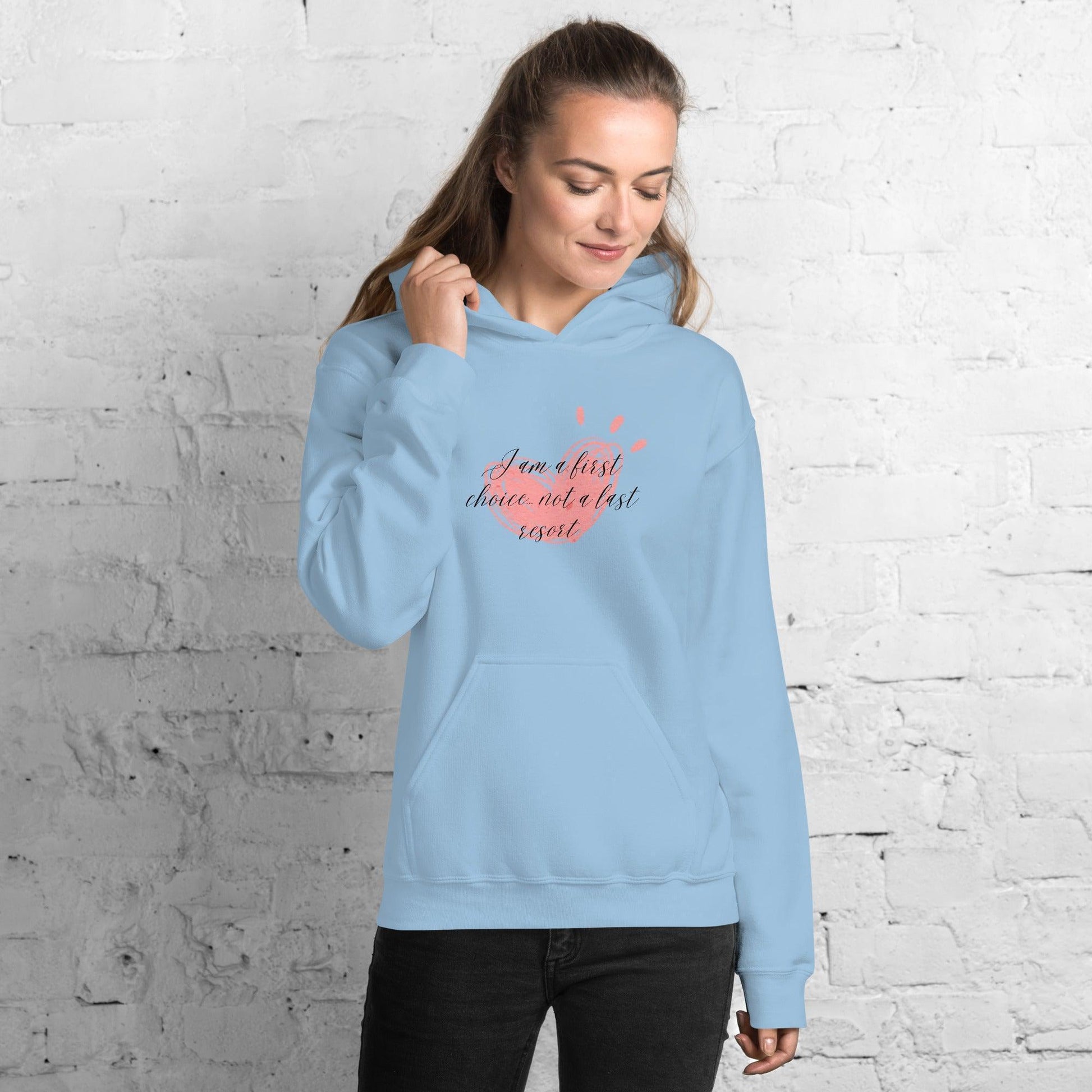 Unisex Hoodie - If Choice Pink Heart - Stylin Spirit