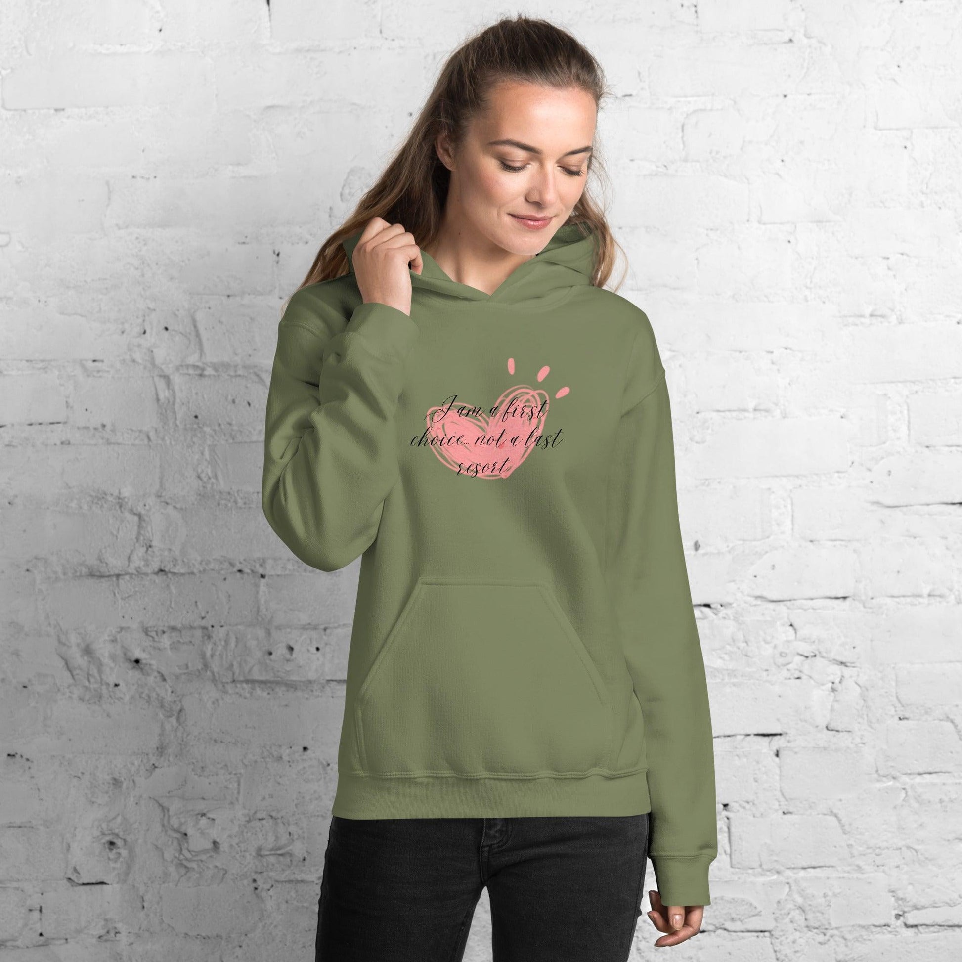 Unisex Hoodie - If Choice Pink Heart - Stylin Spirit