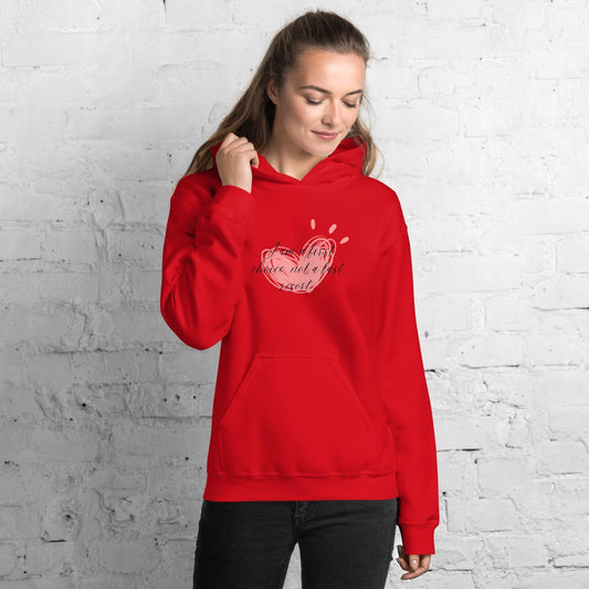 Unisex Hoodie - If Choice Pink Heart - Stylin Spirit