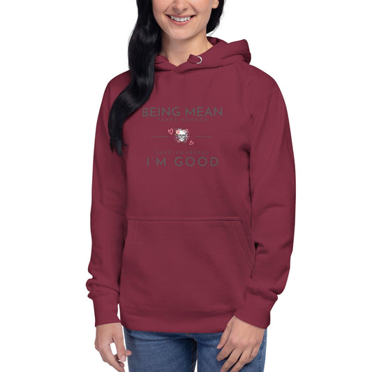 Unisex Hoodie - Being Mean Skull - Stylin Spirit