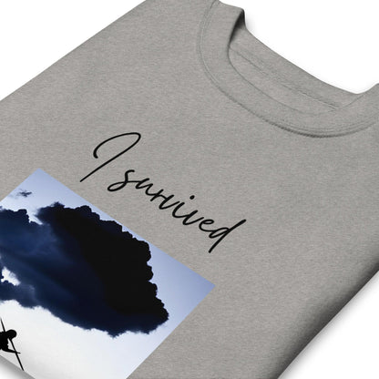 Unisex Premium Sweatshirt - I Survived - Female Empowerment - Stylin Spirit