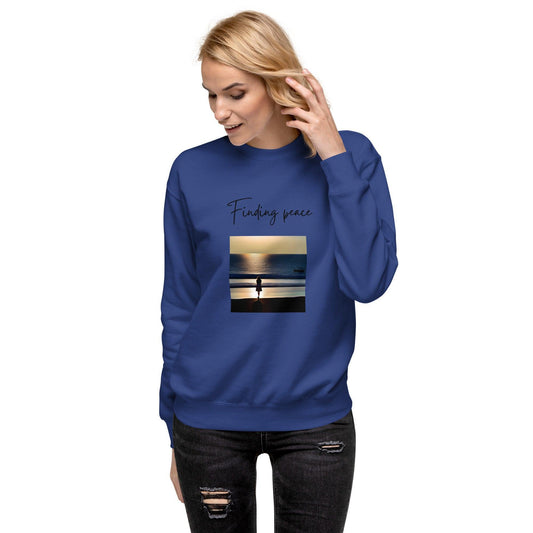 Unisex Premium Sweatshirt - Finding Peace - Stylin Spirit