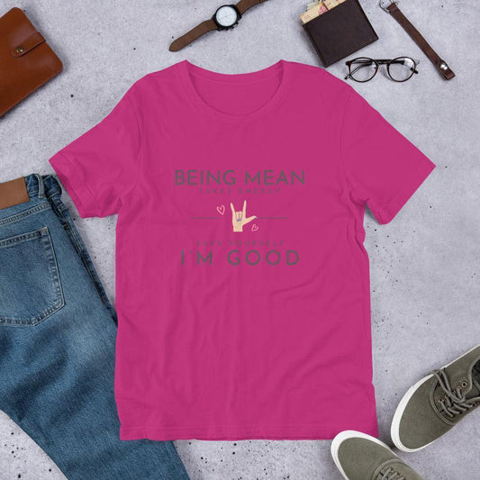 Unisex t-shirt - Being Mean Hand - Stylin Spirit