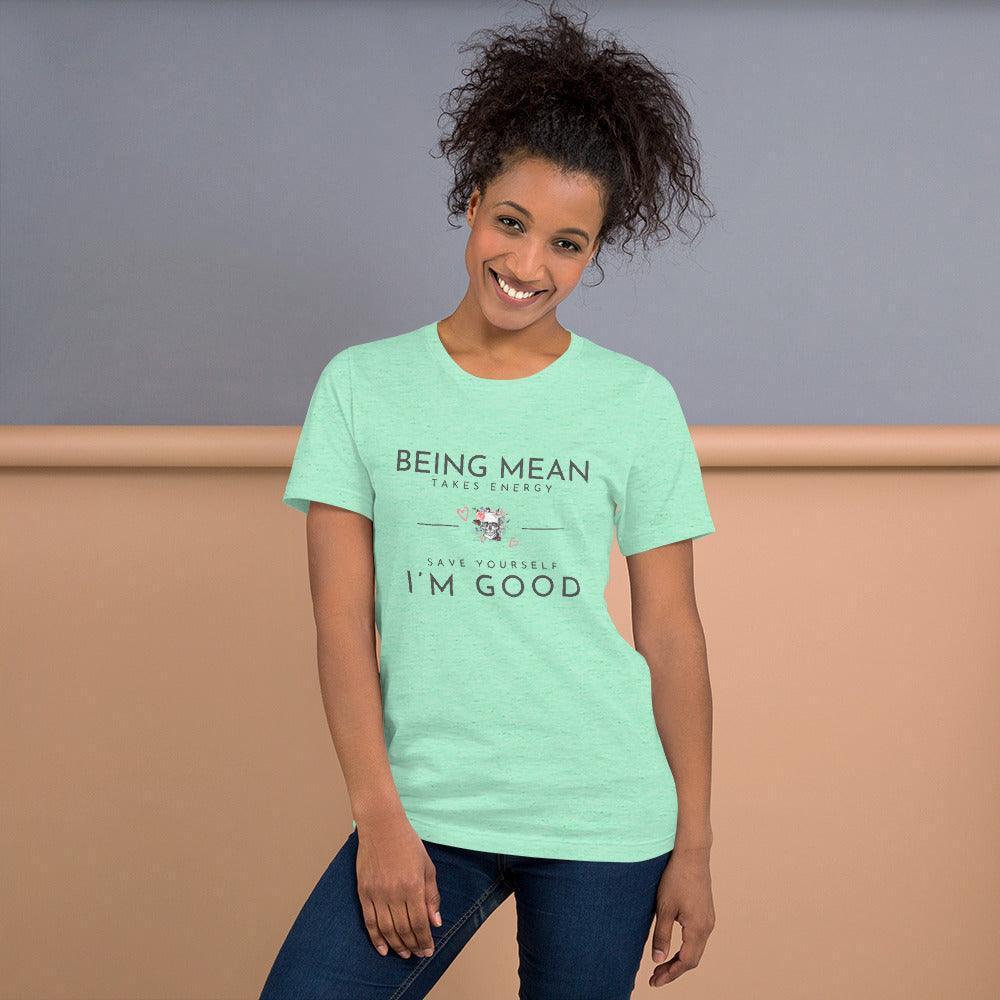 Unisex t-shirt - Being Mean Skull - Stylin Spirit