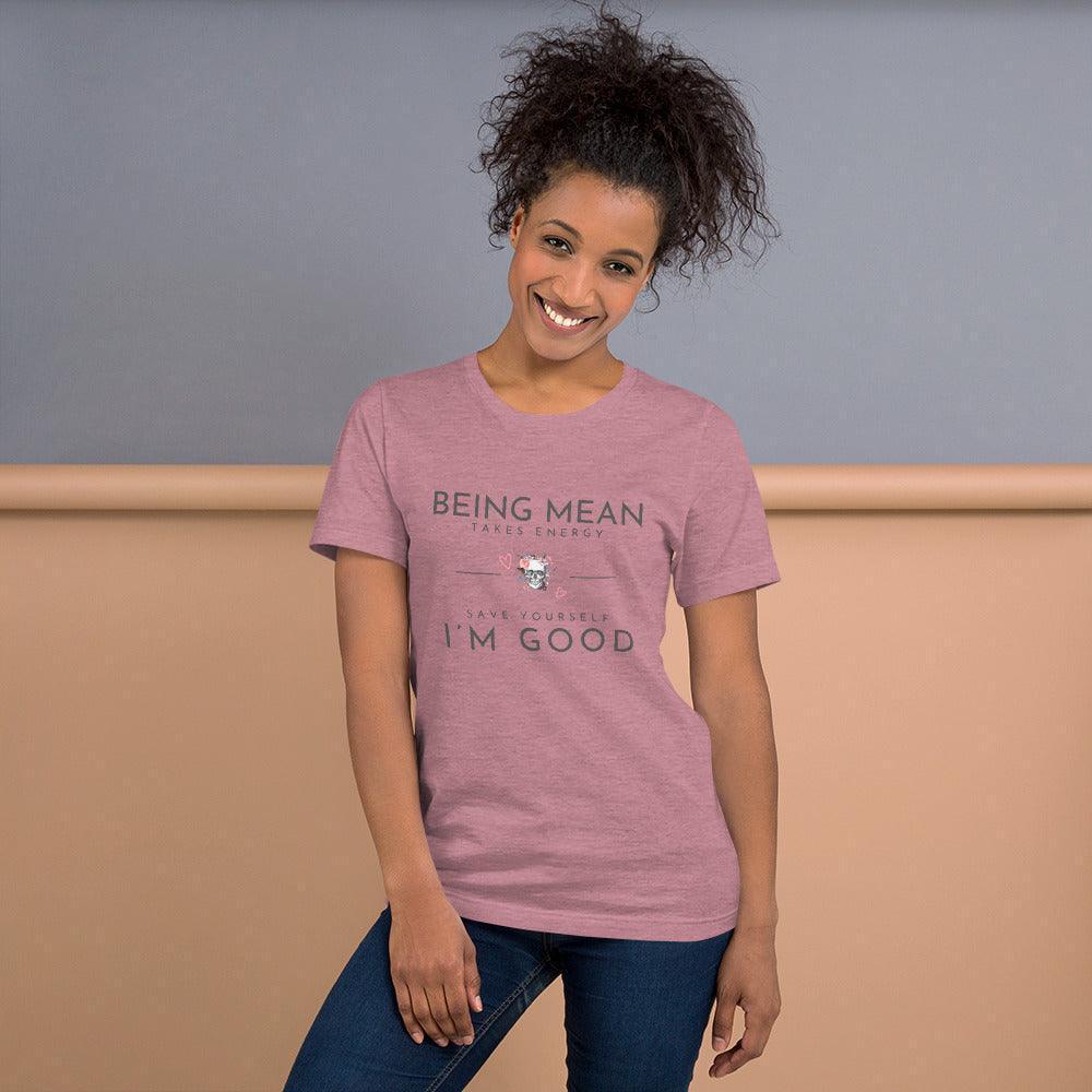Unisex t-shirt - Being Mean Skull - Stylin Spirit