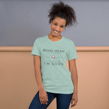 Unisex t-shirt - Being Mean Skull - Stylin Spirit
