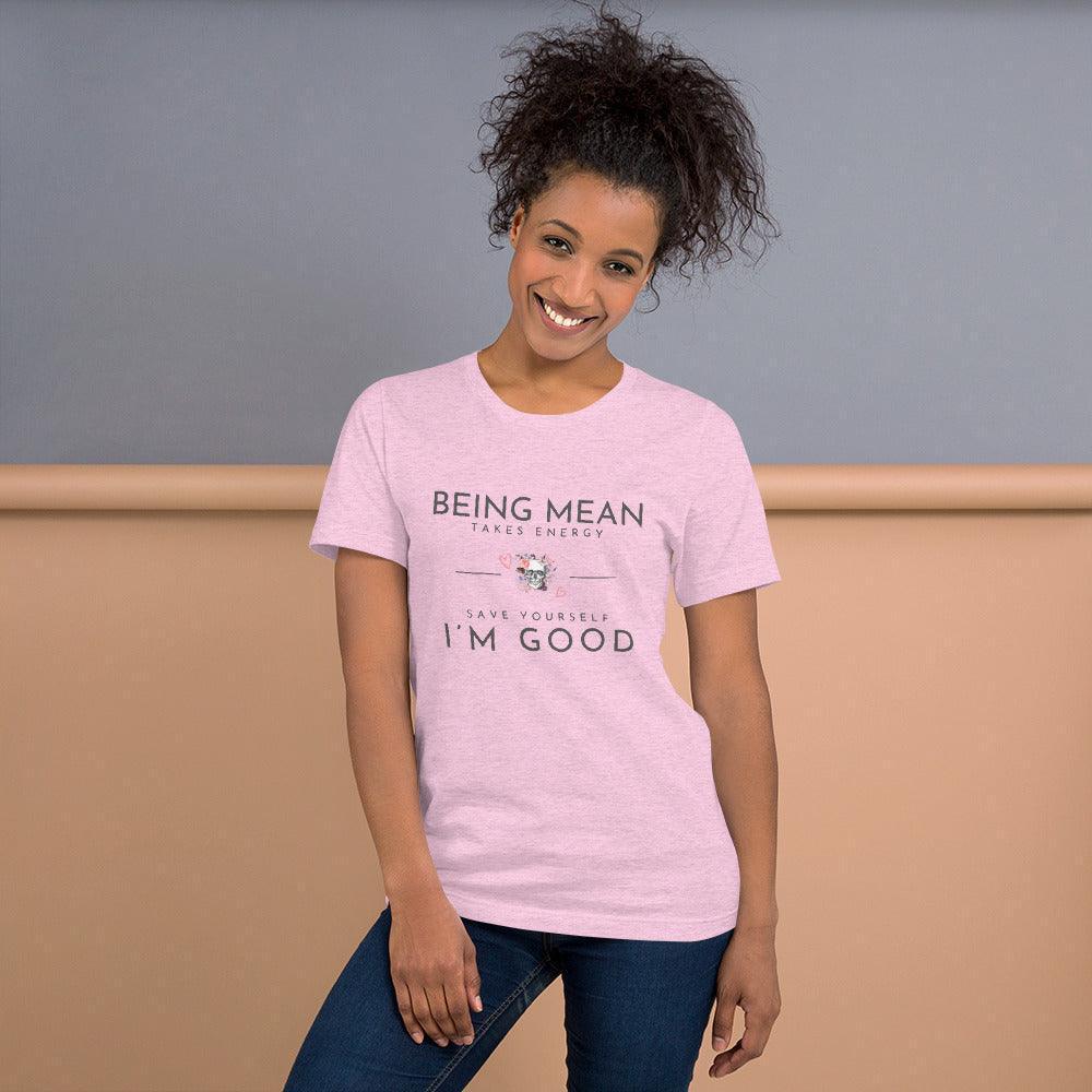 Unisex t-shirt - Being Mean Skull - Stylin Spirit