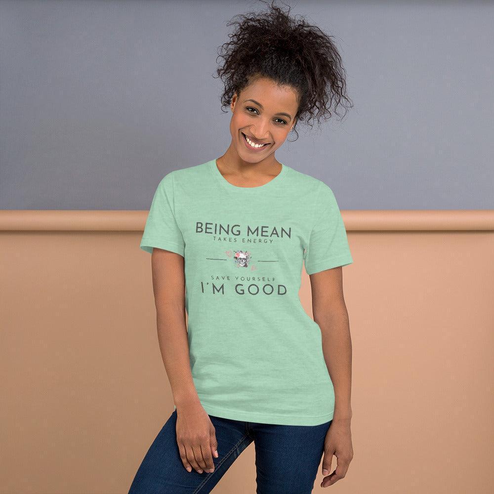 Unisex t-shirt - Being Mean Skull - Stylin Spirit
