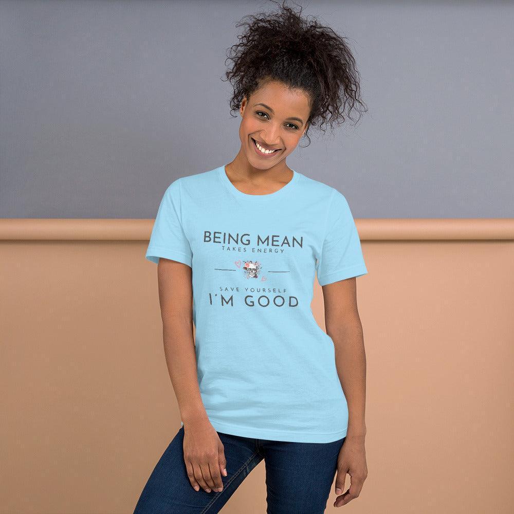 Unisex t-shirt - Being Mean Skull - Stylin Spirit
