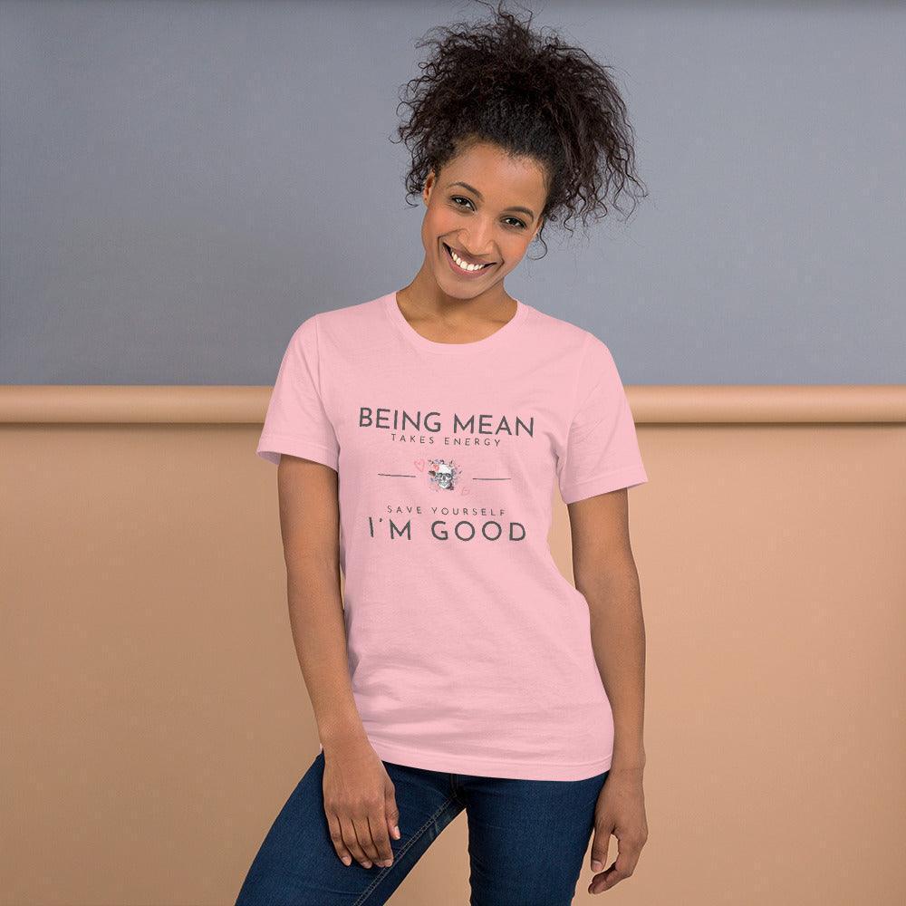 Unisex t-shirt - Being Mean Skull - Stylin Spirit