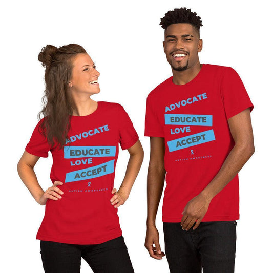 Unisex t-shirt - Autism Advocacy - Stylin Spirit