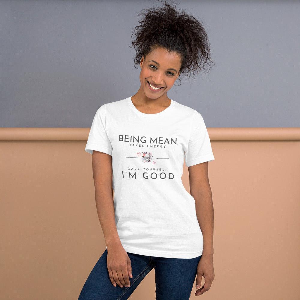 Unisex t-shirt - Being Mean Skull - Stylin Spirit