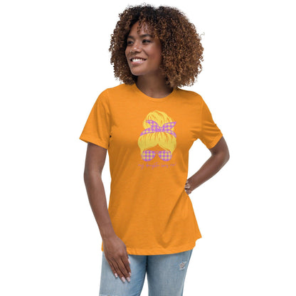 Women's Relaxed T-Shirt - My daughter loves me! Blonde - Stylin Spirit