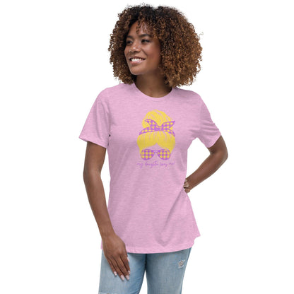 Women's Relaxed T-Shirt - My daughter loves me! Blonde - Stylin Spirit