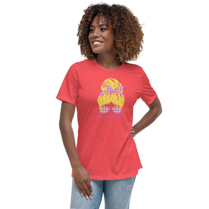 Women's Relaxed T-Shirt - My daughter loves me! Blonde - Stylin Spirit