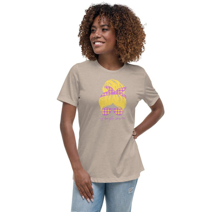 Women's Relaxed T-Shirt - My daughter loves me! Blonde - Stylin Spirit